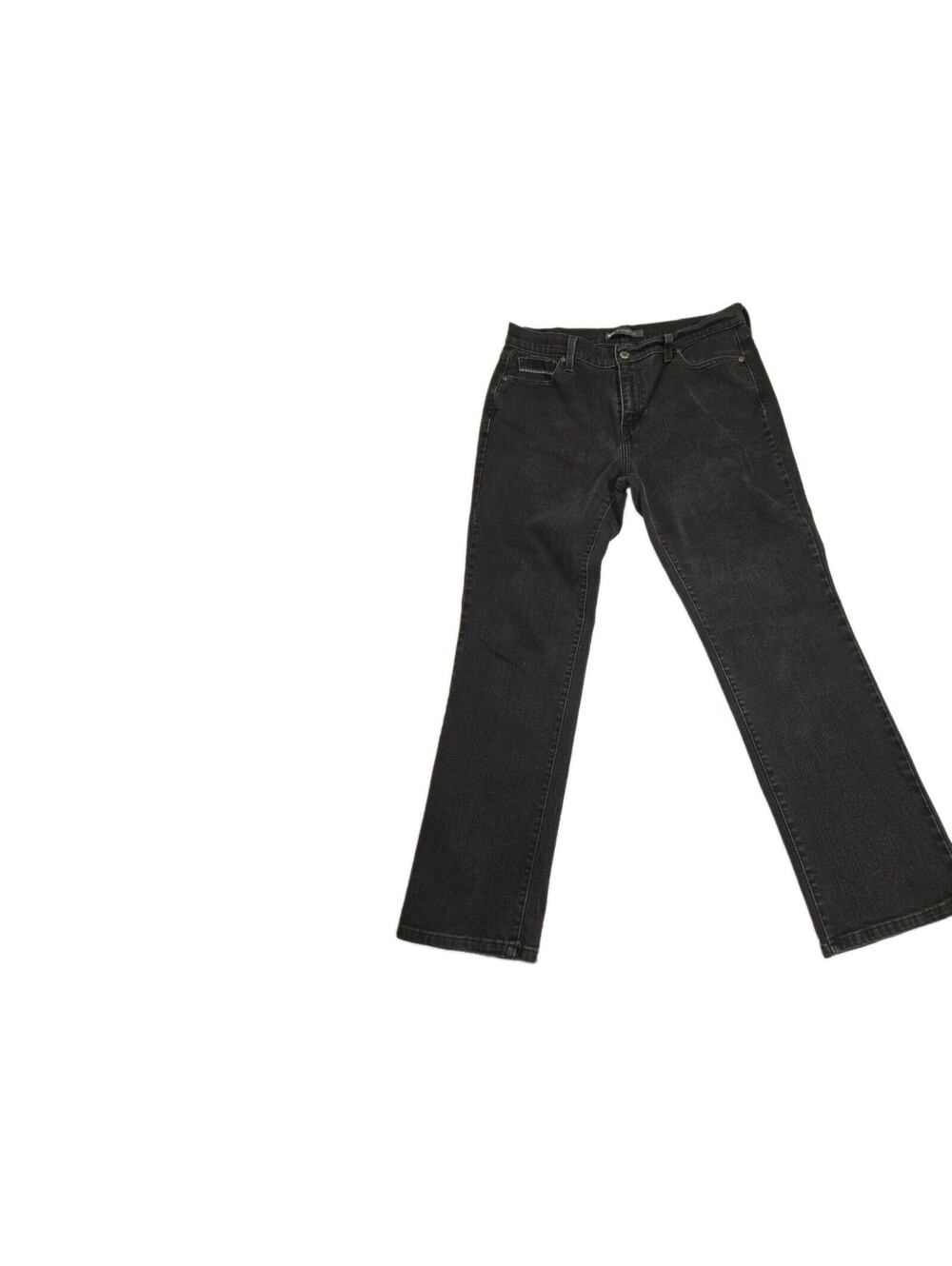 levis 505 Mens Black 33 X 30 Straight Stitching On Pockets Basic Classic